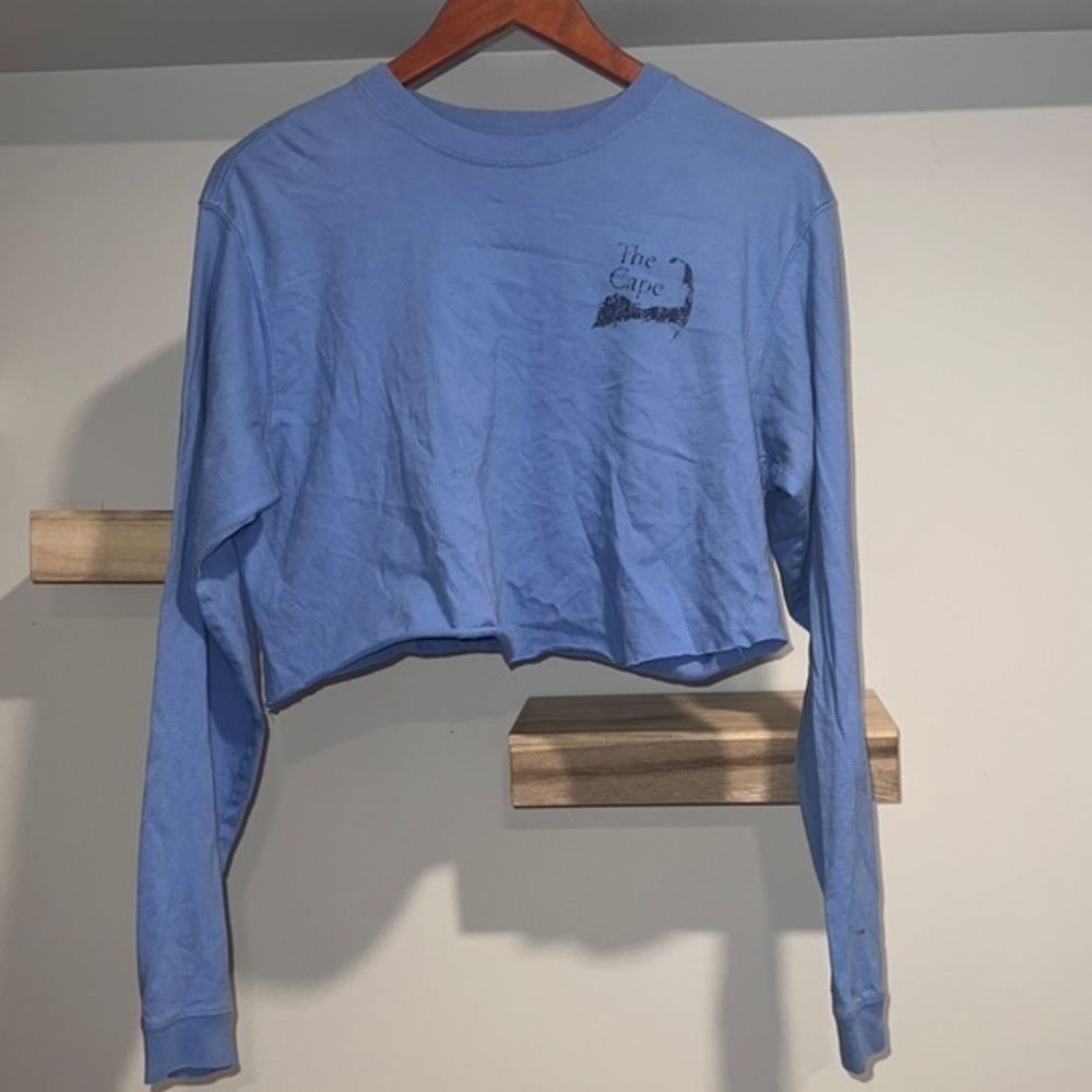 Cape cod long‎ sleeve cropped t shirt